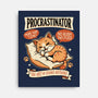 Procrastinator Cat-None-Stretched-Canvas-P1yu5h