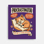 Procrastinator Cat-None-Stretched-Canvas-P1yu5h