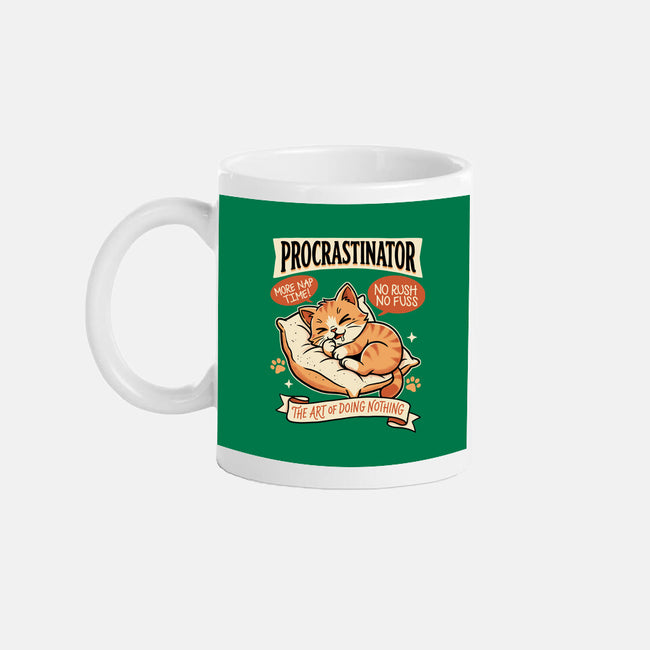 Procrastinator Cat-None-Mug-Drinkware-P1yu5h