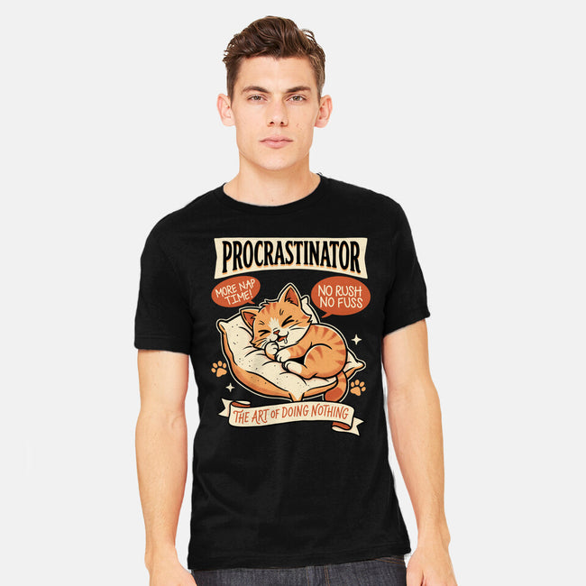 Procrastinator Cat-Mens-Heavyweight-Tee-P1yu5h