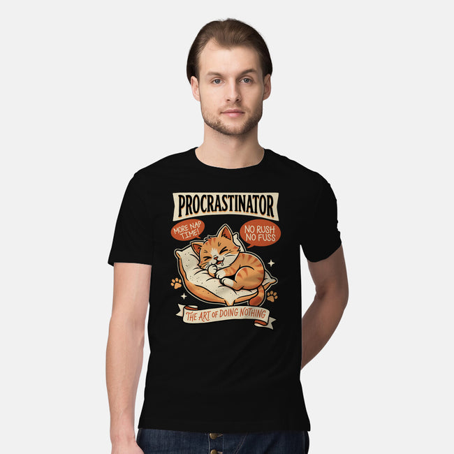 Procrastinator Cat-Mens-Premium-Tee-P1yu5h