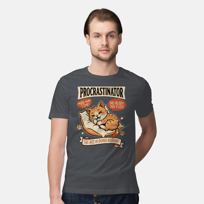 Procrastinator Cat-Mens-Premium-Tee-P1yu5h