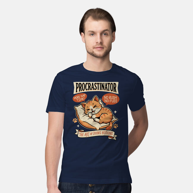 Procrastinator Cat-Mens-Premium-Tee-P1yu5h