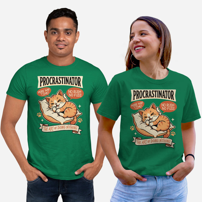 Procrastinator Cat-Unisex-Basic-Tee-P1yu5h