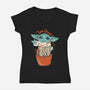 I Am Groogu-Womens-V-Neck-Tee-spoilerinc