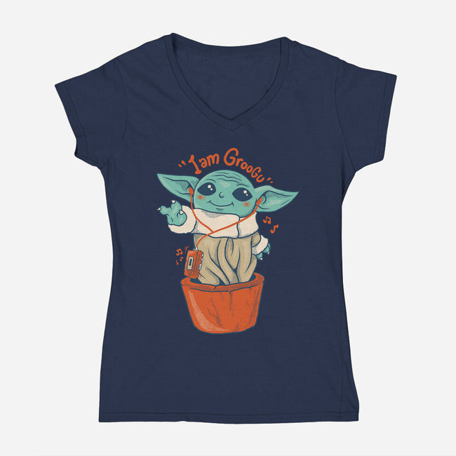 I Am Groogu-Womens-V-Neck-Tee-spoilerinc