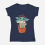 I Am Groogu-Womens-V-Neck-Tee-spoilerinc