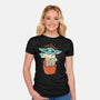 I Am Groogu-Womens-Fitted-Tee-spoilerinc