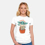 I Am Groogu-Womens-Fitted-Tee-spoilerinc