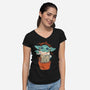 I Am Groogu-Womens-V-Neck-Tee-spoilerinc