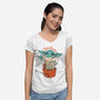 I Am Groogu-Womens-V-Neck-Tee-spoilerinc