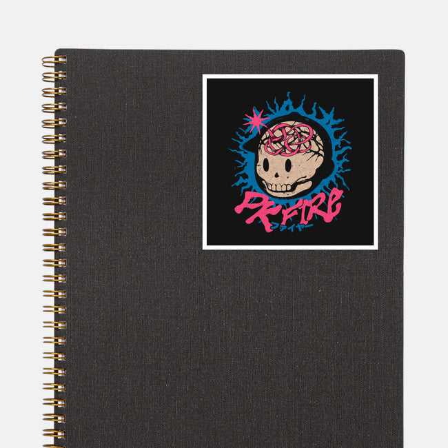 PK Fire-None-Glossy-Sticker-ilustrata