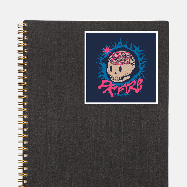PK Fire-None-Glossy-Sticker-ilustrata