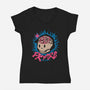 PK Fire-Womens-V-Neck-Tee-ilustrata