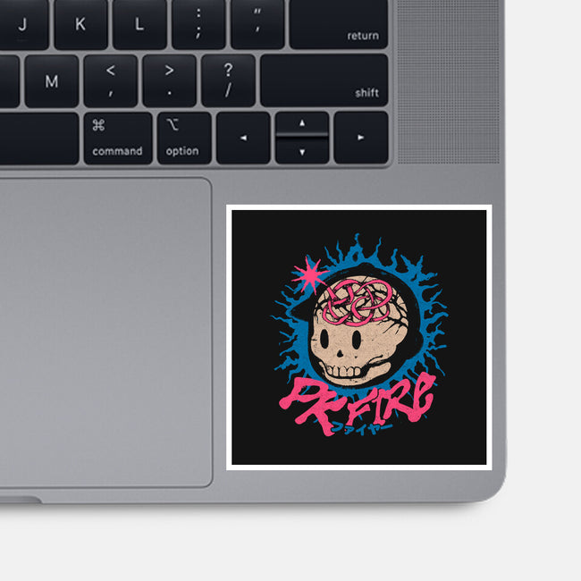 PK Fire-None-Glossy-Sticker-ilustrata