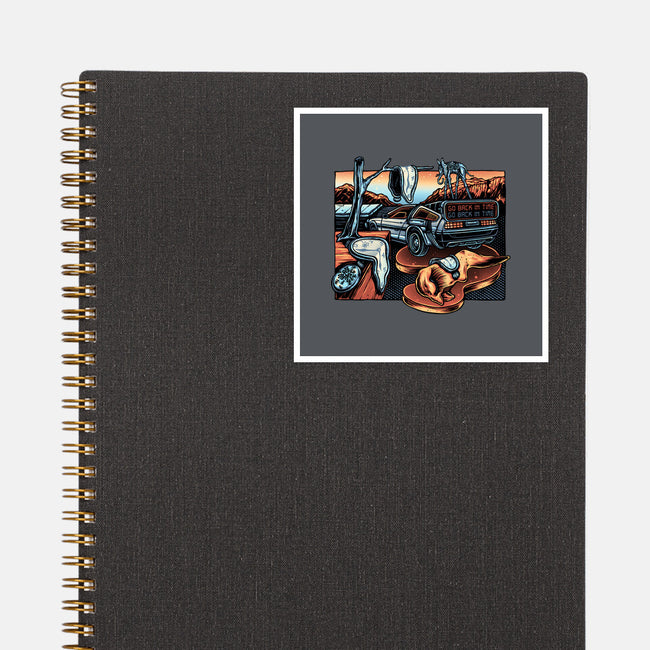 The Persistence Of Time Travel-None-Glossy-Sticker-glitchygorilla