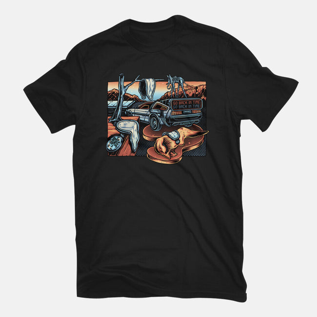 The Persistence Of Time Travel-Womens-Basic-Tee-glitchygorilla