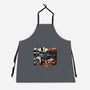 The Persistence Of Time Travel-Unisex-Kitchen-Apron-glitchygorilla