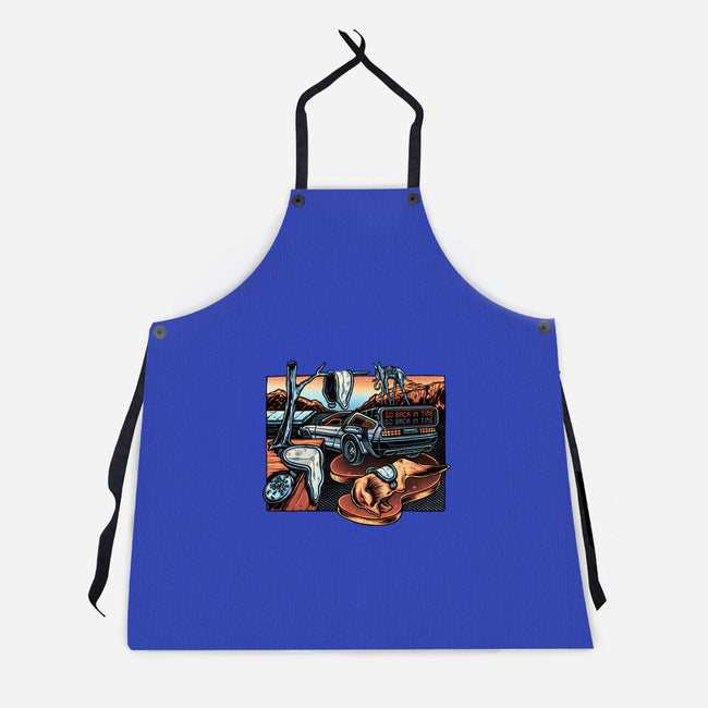 The Persistence Of Time Travel-Unisex-Kitchen-Apron-glitchygorilla