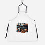 The Persistence Of Time Travel-Unisex-Kitchen-Apron-glitchygorilla