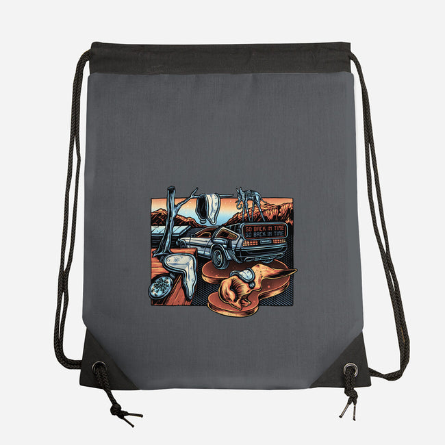 The Persistence Of Time Travel-None-Drawstring-Bag-glitchygorilla
