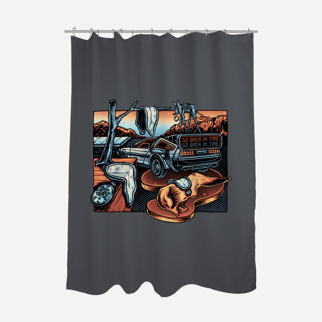 The Persistence Of Time Travel-None-Polyester-Shower Curtain-glitchygorilla
