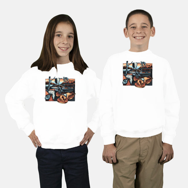 The Persistence Of Time Travel-Youth-Crew Neck-Sweatshirt-glitchygorilla