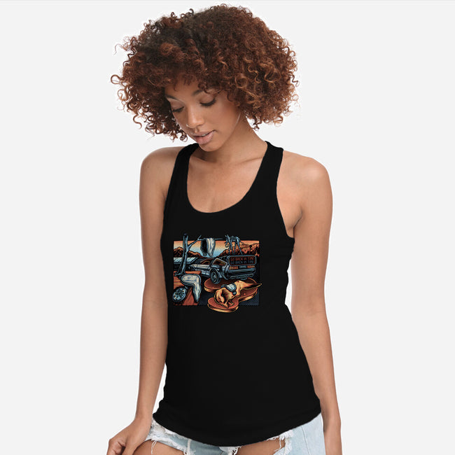 The Persistence Of Time Travel-Womens-Racerback-Tank-glitchygorilla