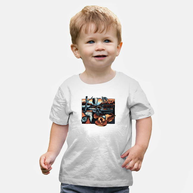 The Persistence Of Time Travel-Baby-Basic-Tee-glitchygorilla