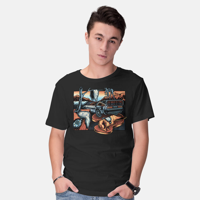 The Persistence Of Time Travel-Mens-Basic-Tee-glitchygorilla