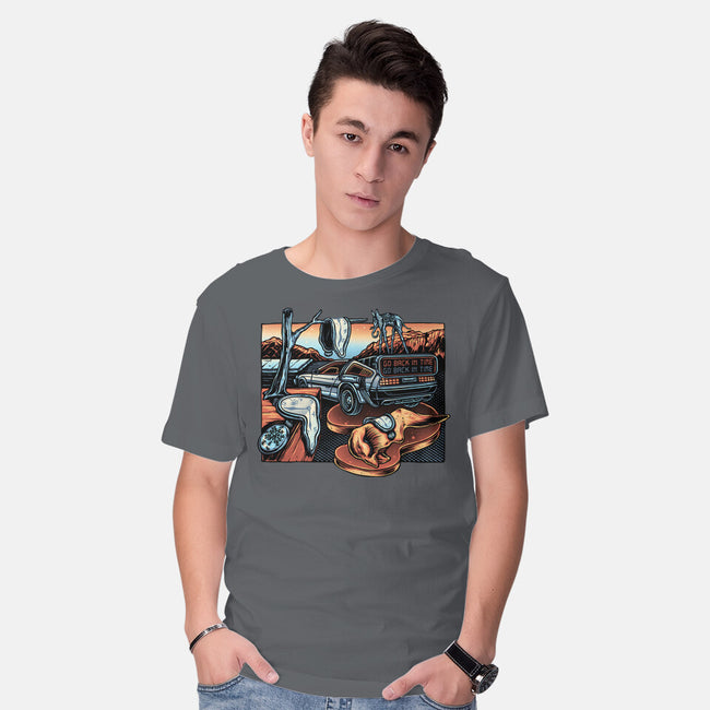 The Persistence Of Time Travel-Mens-Basic-Tee-glitchygorilla