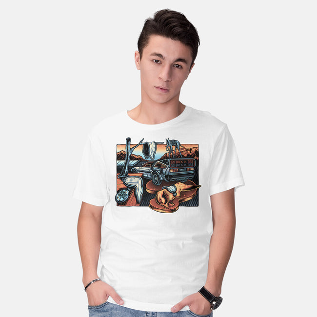 The Persistence Of Time Travel-Mens-Basic-Tee-glitchygorilla