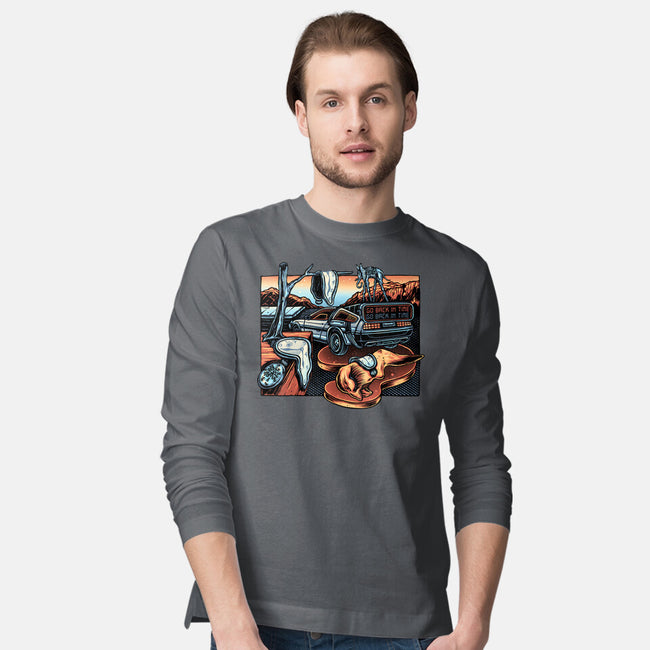The Persistence Of Time Travel-Mens-Long Sleeved-Tee-glitchygorilla