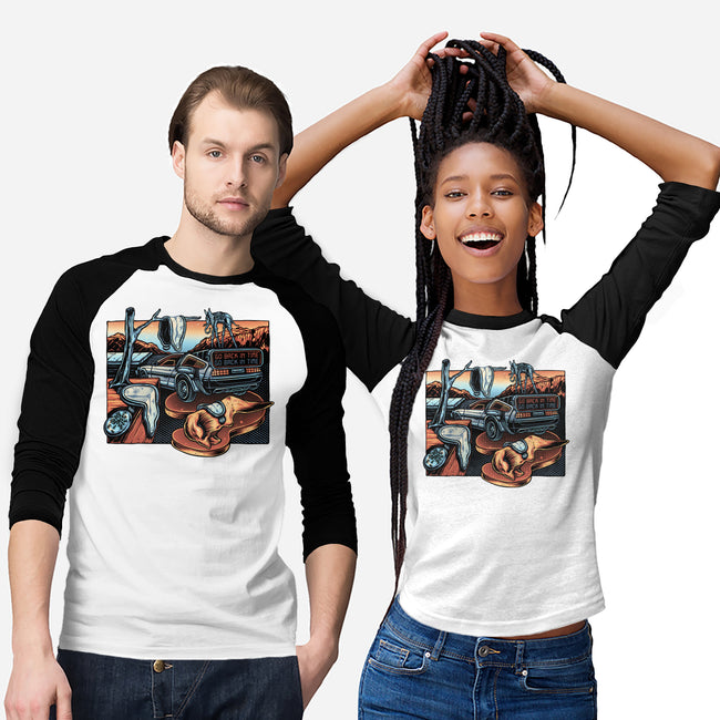 The Persistence Of Time Travel-Unisex-Baseball-Tee-glitchygorilla
