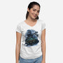 Clan Mudhorn-Womens-V-Neck-Tee-rmatix