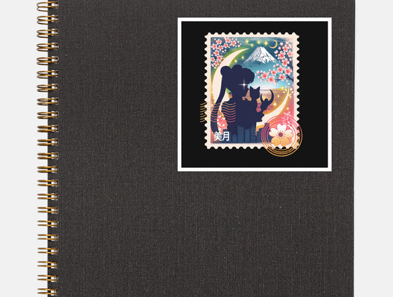 Moon Mail Stamp