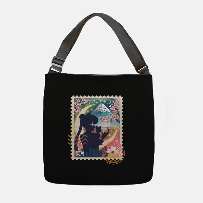 Moon Mail Stamp-None-Adjustable Tote-Bag-dandingeroz