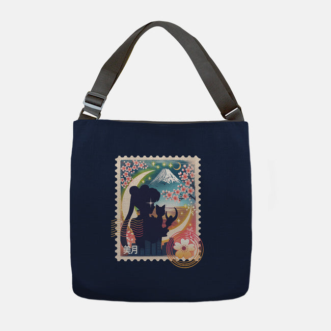 Moon Mail Stamp-None-Adjustable Tote-Bag-dandingeroz