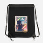 Moon Mail Stamp-None-Drawstring-Bag-dandingeroz