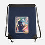Moon Mail Stamp-None-Drawstring-Bag-dandingeroz