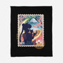 Moon Mail Stamp-None-Fleece-Blanket-dandingeroz