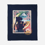 Moon Mail Stamp-None-Fleece-Blanket-dandingeroz