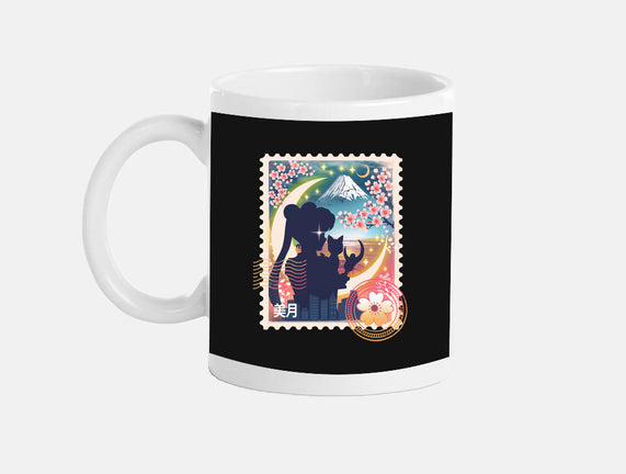 Moon Mail Stamp