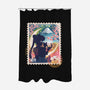 Moon Mail Stamp-None-Polyester-Shower Curtain-dandingeroz
