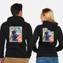 Moon Mail Stamp-Unisex-Zip-Up-Sweatshirt-dandingeroz