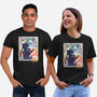 Moon Mail Stamp-Unisex-Basic-Tee-dandingeroz