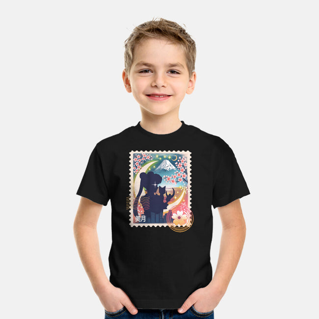 Moon Mail Stamp-Youth-Basic-Tee-dandingeroz