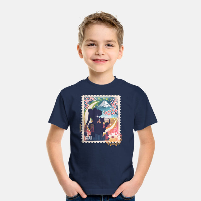 Moon Mail Stamp-Youth-Basic-Tee-dandingeroz