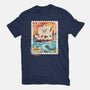 Pirate Mail Stamp-Womens-Basic-Tee-dandingeroz