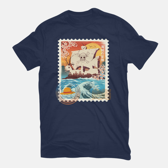 Pirate Mail Stamp-Mens-Premium-Tee-dandingeroz